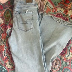 American Eagle high rise flares